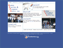 Tablet Screenshot of burriselectric.com